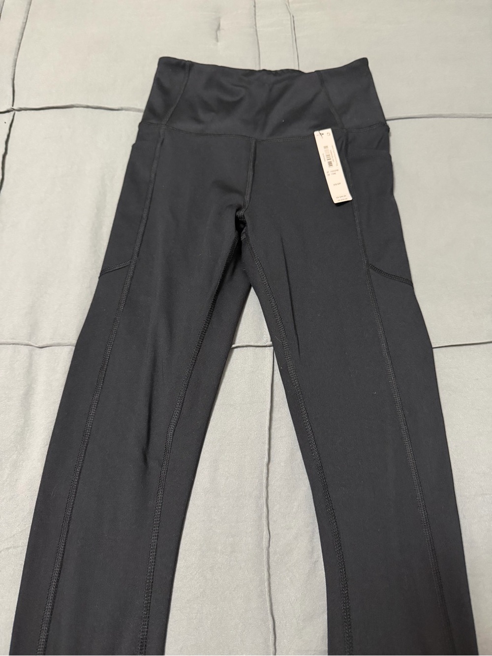 Victoria's Secret Black High-Waist Leggings with Side Panels